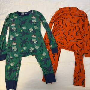 Mini Boden/Gap Kids Long Sleeve Pants Pajama Set Bundle of Two Pairs Size 8Y